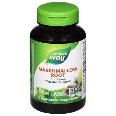 Natures Way Marshmallow Root Vegan Capsules 1/100 CAP [UNFI #290700] [ebt]