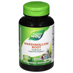 Natures Way Marshmallow Root Vegan Capsules 1/100 CAP [UNFI #290700] [ebt]