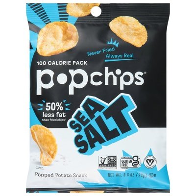 Popchips Popped Potato Snack Sea Salt 24/.8 OZ [UNFI #1574813] [ebt]