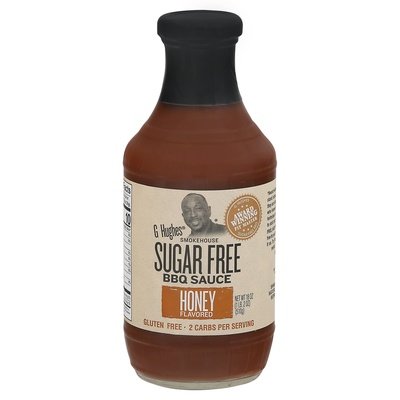 G Hughes Bbq Sauce Sugar Free Honey Flavored Smokehouse 6/18 OZ [UNFI #1610906] [ebt]