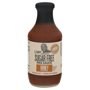 G Hughes Bbq Sauce Sugar Free Honey Flavored Smokehouse 6/18 OZ [UNFI #1610906] [ebt]