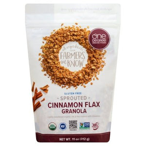One Degree Organic Foods Granola Sprouted Cinnamon Flax 6/11 OZ [UNFI #1829126] [ebt]