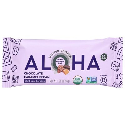 Aloha Protein Bars Chocolate Caramel Pecan 12/1.98 OZ [UNFI #2970978] [ebt]