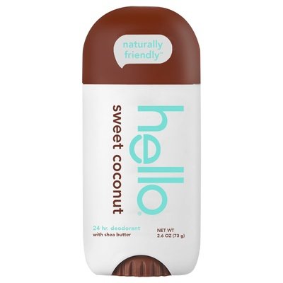 Hello Products Deodorant Sweet Coconut 24 Hr 1/2.6 OZ [UNFI #2709541] T