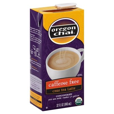Oregon Chai Chai Tea Latte Concentrate Caffeine Free 6/32 OZ [UNFI #701912] [ebt]