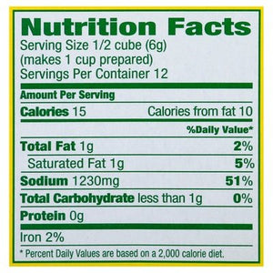 Knorr Bouillon Chicken Flavor Cubes Extra Large 24/2.5 OZ [UNFI #100594] [ebt]