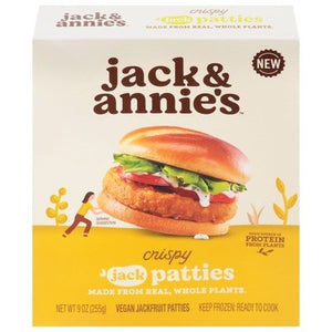 Jack & Annies Jackfruit Patties Vegan Crispy 8/9 OZ [UNFI #2850832] [ebt]