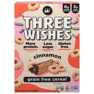 Three Wishes Cereal Grain Free Cinnamon 6/8.6 OZ [UNFI #2523504] [ebt]