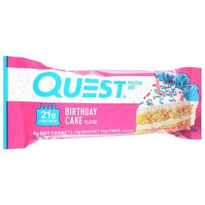 Quest Protein Bar Birthday Cake Flavor 12/2.12 OZ [UNFI #2261600] [ebt]