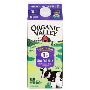 Organic Valley Milk Low Fat 1% Milk Fat 6/64 OZ [UNFI #644740] [ebt] T