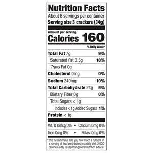 Glutino Table Crackers Gluten Free Original 12/7 OZ [UNFI #577460] [ebt]