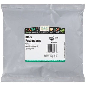 Frontier Nat Prod Co-Op Black Peppercorns Whole 1LB [UNFI #735787] [ebt]