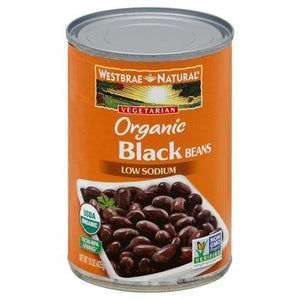 Westbrae Black Beans Low Sodium Organic 12/15 OZ [UNFI #306829] [ebt]
