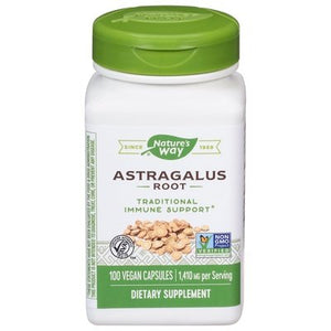 Natures Way Astragalus Root Capsules 1/100 CAP [UNFI #103705] [ebt]