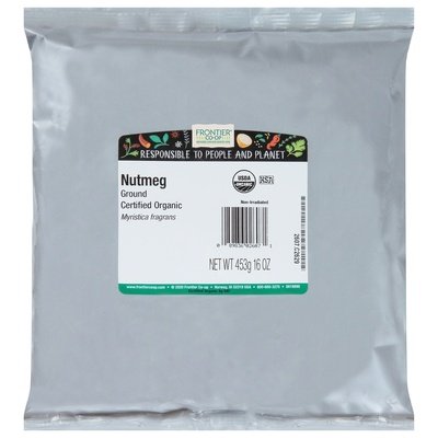 Frontier Nat Prod Co-Op Nutmeg Organic Ground 1LB [UNFI #708370] [ebt]
