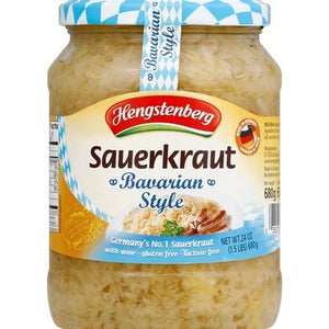 Hengstenberg Sauerkraut Bavarian Style 12/24.3 OZ [UNFI #955773] [ebt]