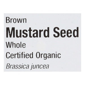 Frontier Nat Prod Co-Op Mustard Seed Brown Whole 1LB [UNFI #478354] [ebt]