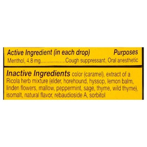 Ricola Cough Suppressant - Throat Drops Original Swiss Herb Zero Sugar Family Pack 6/45 CT [UNFI #2342285] [ebt] T