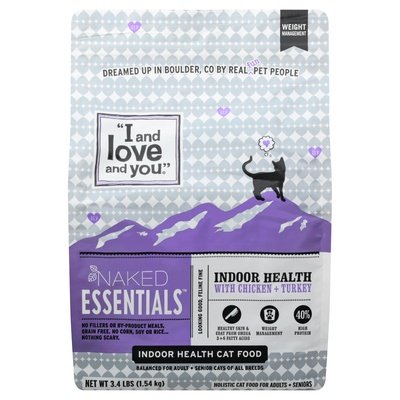 I And Love And You Cat Food Indoor Health With Chicken + Turkey 6/3.4 LB [UNFI #02524494]