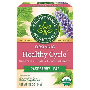 Traditional Medicinals Herbal Supplement Organic Raspberry Leaf Healthy Cycle Tea Bags 6/16 BAG [UNFI #649509] [ebt]