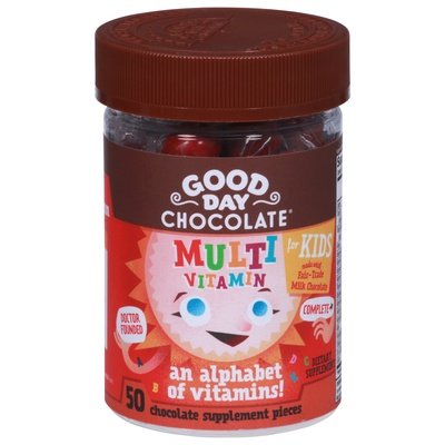 Good Day Chocolate Multivitamin For Kids 1/50 CT [UNFI #2263804] T