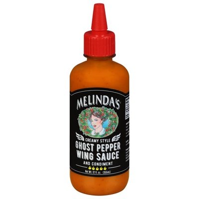 Melindas Wing Sauce And Condiment Ghost Pepper Creamy Style 6/12 OZ [UNFI #2382919] [ebt]