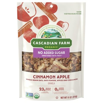 Cascadian Farm Granola Cinnamon Apple 4/11 OZ [UNFI #2941805] [ebt]