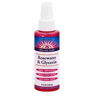 Heritage Store, Inc  Rosewater & Glycerin 1/4 OZ [UNFI #1157312] T