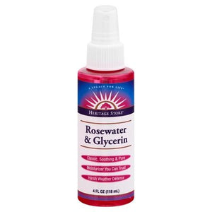 Heritage Store, Inc  Rosewater & Glycerin 1/4 OZ [UNFI #1157312] T