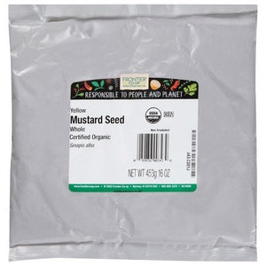 Frontier Nat Prod Co-Op Mustard Seed Yellow Whole 1LB [UNFI #311449] [ebt]