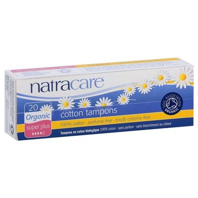 Natracare Tampons Cotton Organic Super Plus 1/20 CT [UNFI #129338] T