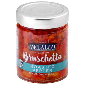 Delallo Bruschetta Roasted Pepper 6/7.05 oz [UNFI #2128593 ] [ebt]