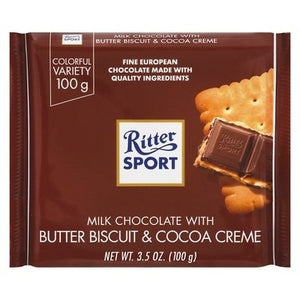 Ritter Milk Chocolate With Butter Biscuit & Cocoa Creme 11/3.5 OZ [UNFI #175117] [ebt] T