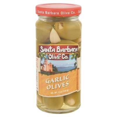 Santa Barbara Olive Co  Olives Garlic 6/5 OZ [UNFI #783613] [ebt]