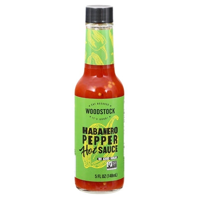 Woodstock Hot Sauce Habanero Pepper 12/5 oz [UNFI #2698751 ] [ebt]