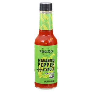 Woodstock Hot Sauce Habanero Pepper 12/5 oz [UNFI #2698751 ] [ebt]