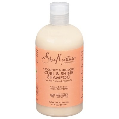 Shea Moisture Shampoo Curl & Shine Coconut & Hibiscus 1/13 OZ [UNFI #2947216] T