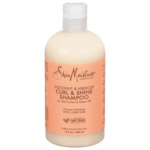 Shea Moisture Shampoo Curl & Shine Coconut & Hibiscus 1/13 OZ [UNFI #2947216] T
