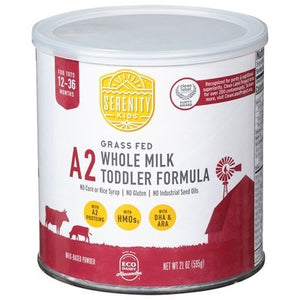 Serenity Kids Toddler Formula Whole Milk Milk-Based Powder Grass Fed 1/21 OZ [UNFI #2807378] [ebt]
