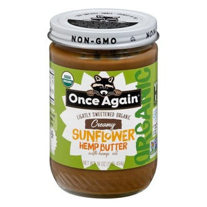 Once Again Sunflower Hemp Butter Creamy 6/16 OZ [UNFI #2445369] [ebt]