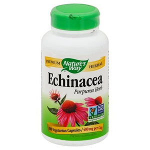 Natures Way Echinacea Purpurea Herb 400 Mg Vegetarian Capsules 1/180 CAP [UNFI #280701] [ebt]