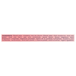 Recess Sparkling Water Strawberry Rose Mood 12/12 OZ [UNFI #2765154] [ebt] T