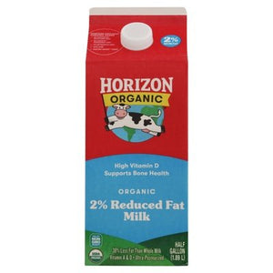 Horizon Milk Reduced Fat 2% Organic 6/64 OZ [UNFI #956516] [ebt] T