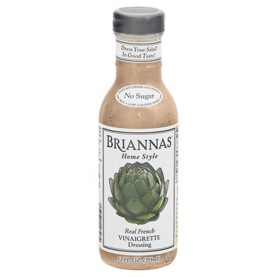 Briannas Dressing Real French Vinaigrette Home Style 6/12 OZ [UNFI #411413] [ebt]