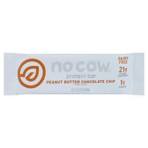 No Cow Protein Bar Peanut Butter Chocolate Chip 12/2.12 OZ [UNFI #1769637] [ebt]