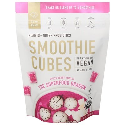 Live Pure Smoothie Cubes The Superfood Dragon Pitaya Berry Vanilla 6/10 OZ [UNFI #2744092] [ebt]