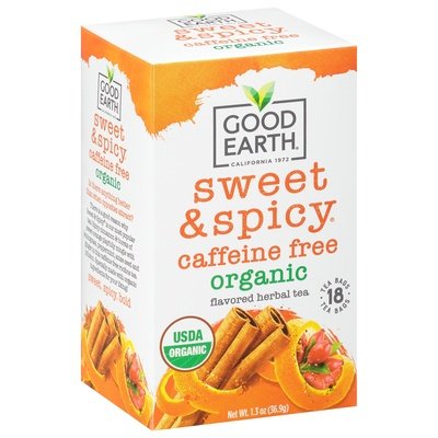 Good Earth Herbal Tea Caffeine Free Organic Tea Bags 6/18 BAG [UNFI #850917] [ebt]