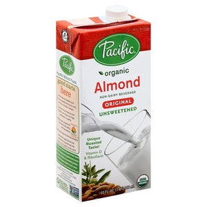 Pacific Foods Non-Dairy Beverage Almond Original Unsweetened 12/32 OZ [UNFI #938985] [ebt]