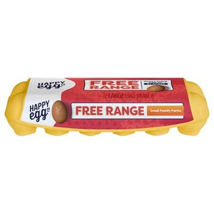 Happy Egg Eggs Free Range Large 15/12 CT [UNFI #1224633] [ebt]