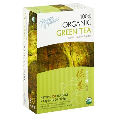 Prince Of Peace Green Tea 100% Organic Bags 1/100 BAG [UNFI #2994895] [ebt]